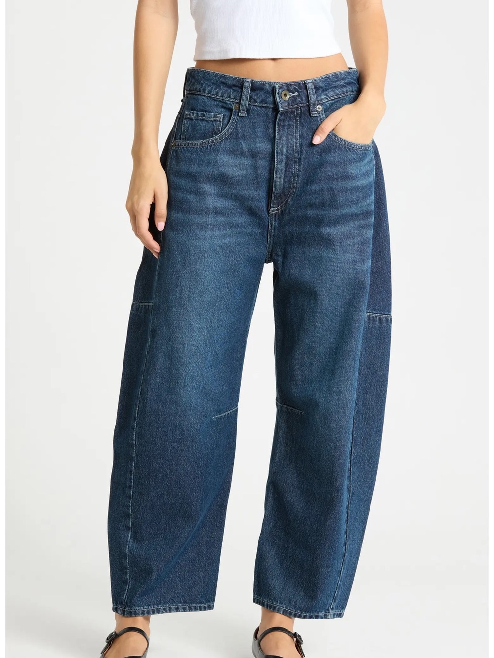 RAG & BONE GRAFTON CHASE HIGH RISE BARREL JEAN*******SIZE: 25